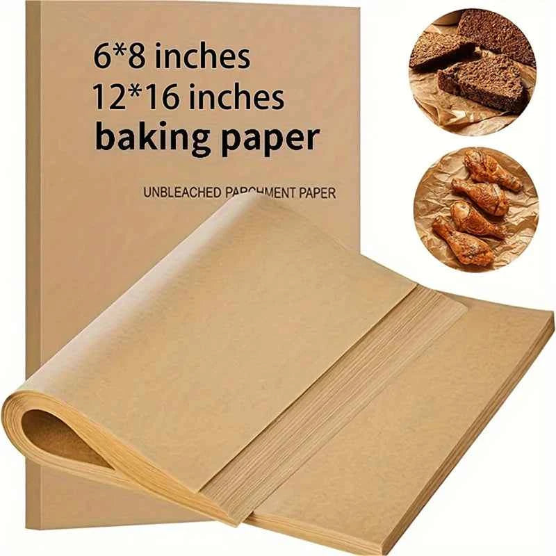 Pre Cut Non Stick Baking Paper - 50 Pieces for Easy Baking & Grilling - Huisli