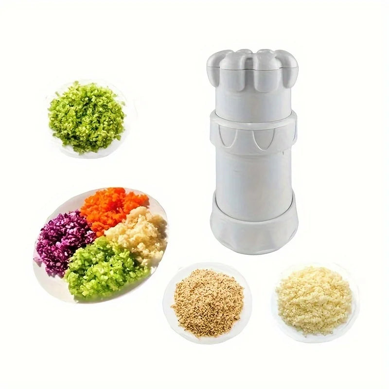 Manual Garlic Press and Cutter - Mini Multi-Functional Grinder - Huisli