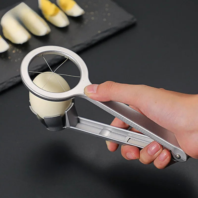 Stainless Steel Egg Slicer for Hard Boiled Eggs for Salad Meal Prep - Huisli